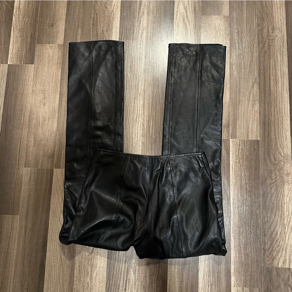 Caché super soft real leather pants, fully lined, black 8 NWT - Picture 3 of 9